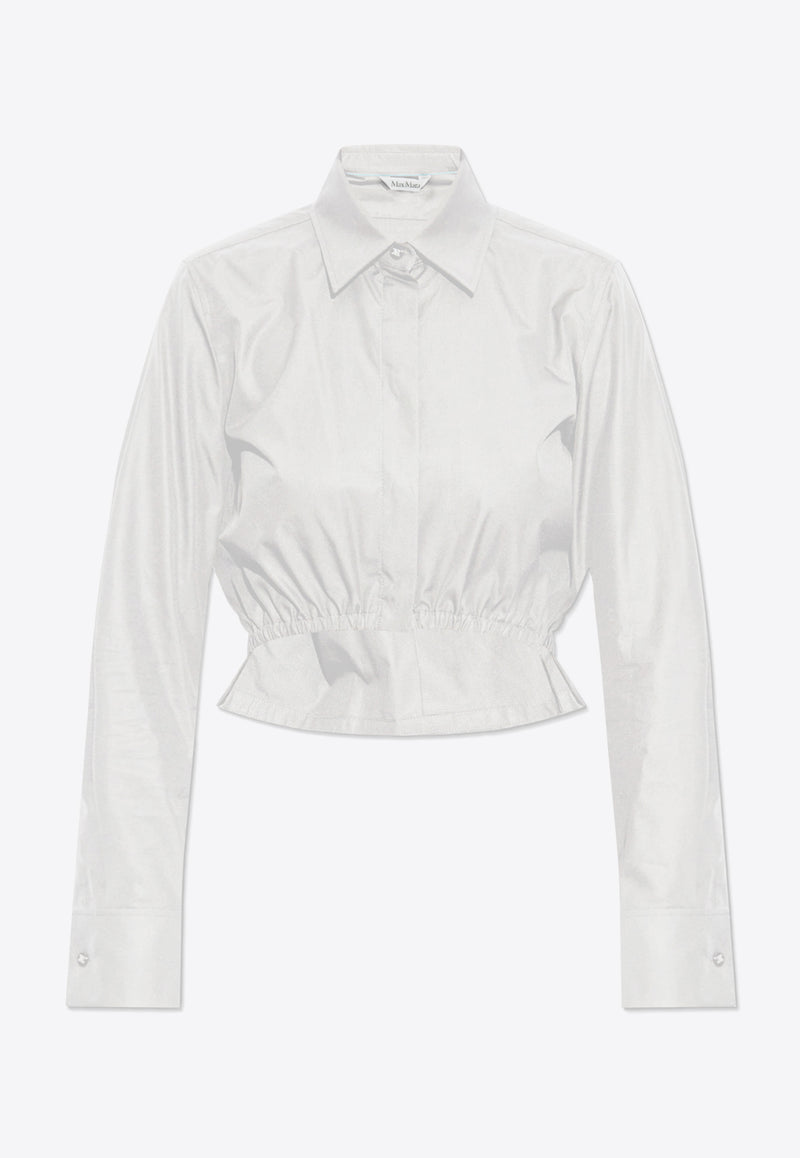 Max Mara Falster Cropped Shirt White FALSTER 2511111072-001