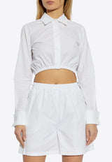 Max Mara Falster Cropped Shirt White FALSTER 2511111072-001