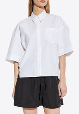 Kenzo Oversized Short-Sleeved Shirt White FF52CH258 9LB-01