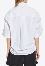 Kenzo Oversized Short-Sleeved Shirt White FF52CH258 9LB-01