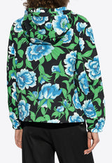 Kenzo Peonies Print Windbreaker Jacket Multicolor FF52OU141 9NQ-99