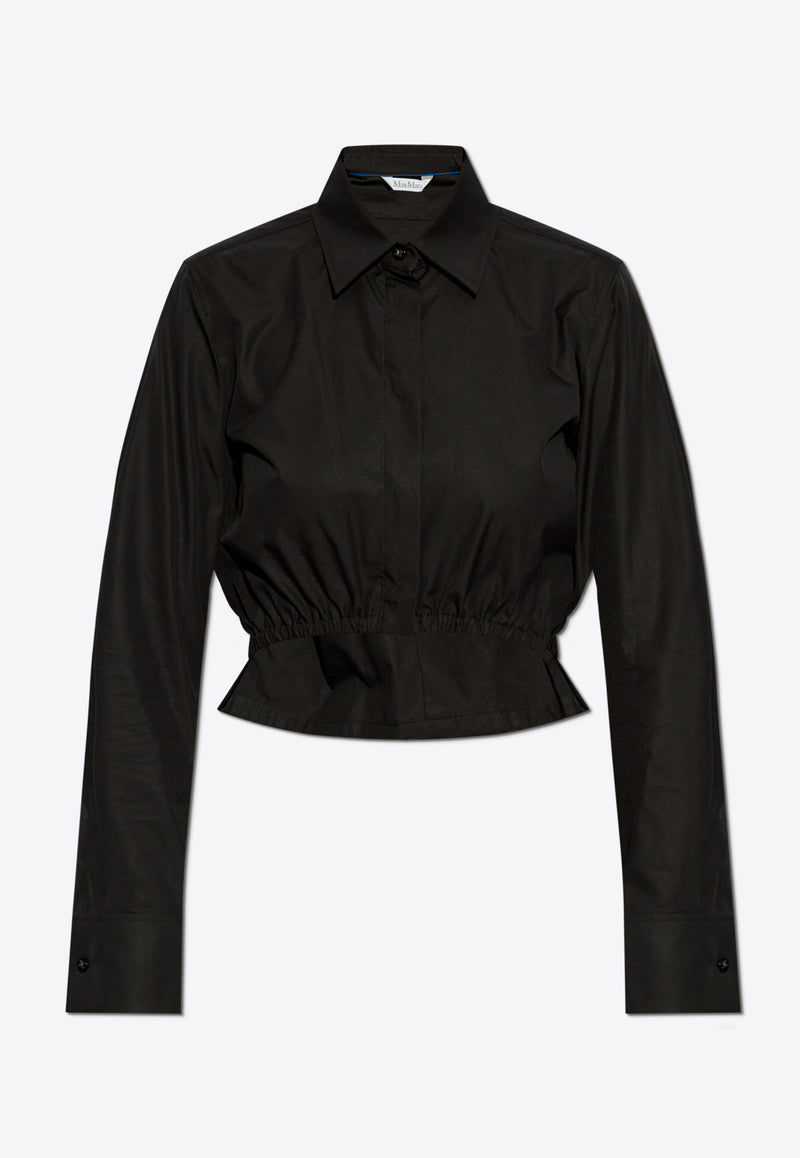 Max Mara Falster Cropped Shirt Black FALSTER 2511111072-003