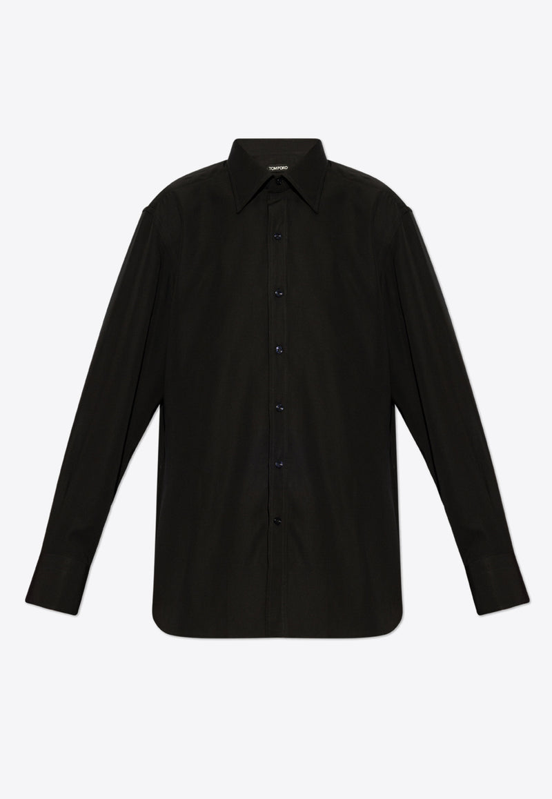 Tom Ford Classic Long-Sleeved Shirt Black HLBC01 LYS03-LB999