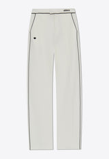 Adidas Originals Straight-Leg Track Pants White JD5471 0-OWHITE