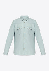 Tom Ford Long-Sleeved Denim Shirt Blue HDS001 FMC130F24-HB215