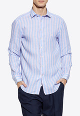 Etro Striped Long-Sleeved Shirt Light Blue MRIB0002 99TR336-S9880