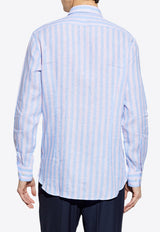 Etro Striped Long-Sleeved Shirt Light Blue MRIB0002 99TR336-S9880