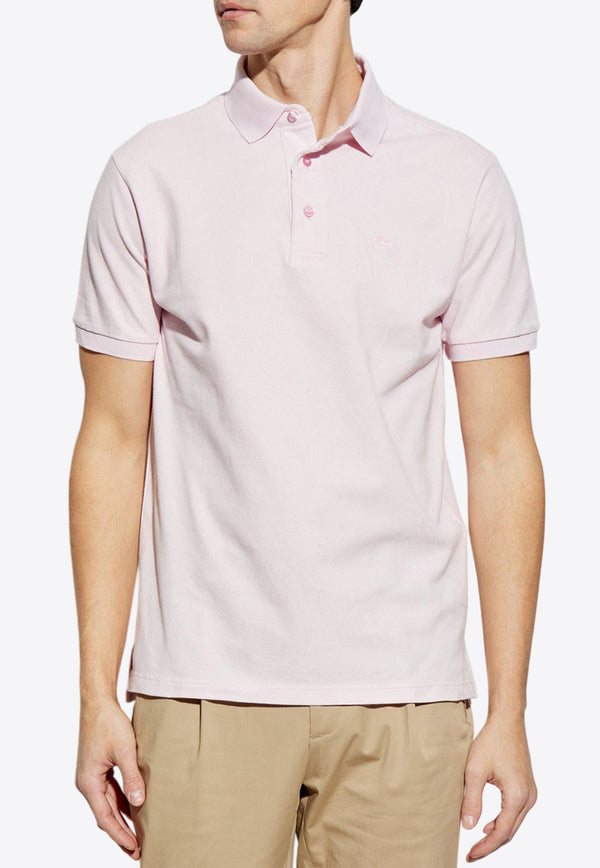 Etro Logo Embroidered Polo T-shirt Pink MRMD0004 AJ234-X0871