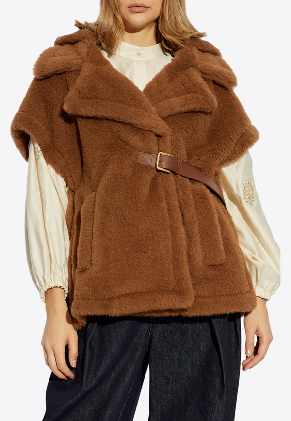 Max Mara Lanoso Fur Poncho Brown LANOSO4 2514731141-006