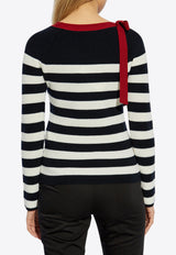 Max Mara Moxa Striped Wool Sweater Navy  MOXA 2511361061-011