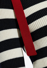 Max Mara Moxa Striped Wool Sweater Navy  MOXA 2511361061-011