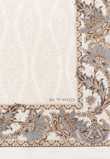 Etro Printed Silk Pocket Square Cream MAUA0004 AK796-X0820