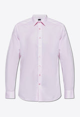 Etro Long-Sleeved Logo Shirt Pink MRIB0001 AV607-F0043