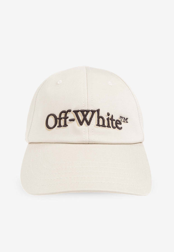 Off-White Embroidered Logo Baseball Cap Cream OMLA049S25 FAB002-0B6G