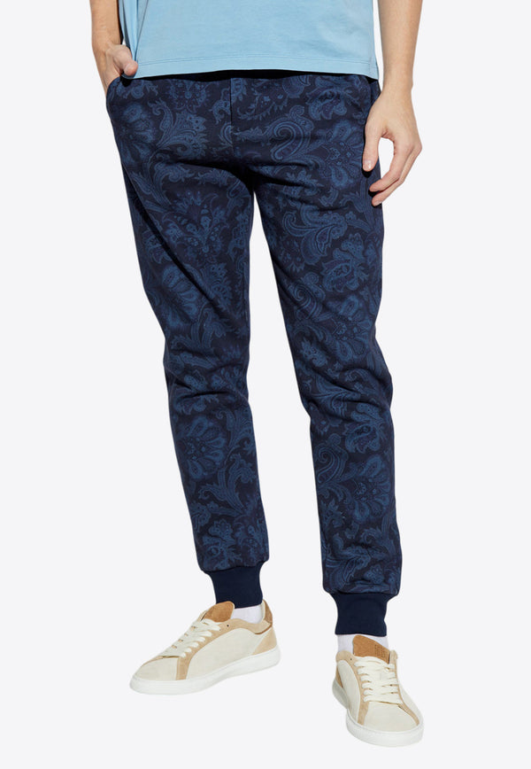 Etro Paisley Jacquard Track Pants Navy MRMC0003 AK586-X0883