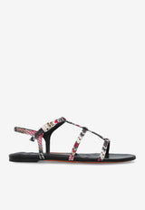 Missoni Zigzag Flat Sandals  Multicolor MWF107 0-037