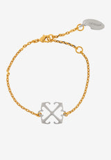 Off-White Two-Toned Arrow Bracelet Gold OWOA12NS25 MET001-7672