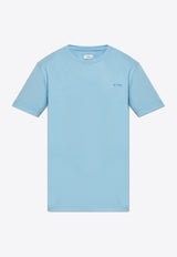 Etro Embroidered Logo T-shirt Light Blue MRMA0002 AK699-B3911