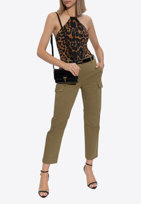 Tom Ford Straight-Leg Cargo Pants Green PAW599 FAX1215-FG510