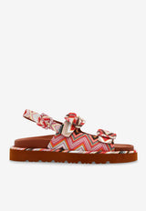 Missoni Zigzag Patterned Sandals  Multicolor MWF112 0-002