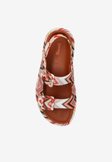 Missoni Zigzag Patterned Sandals  Multicolor MWF112 0-002