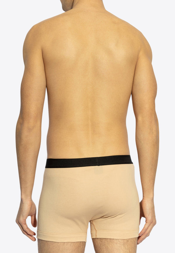 Tom Ford Logo Jacquard Stretch Boxers Beige T4LC31040 0-272