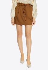 Max Mara Tabarin Mini Skirt Brown TABARIN 2511101031-014