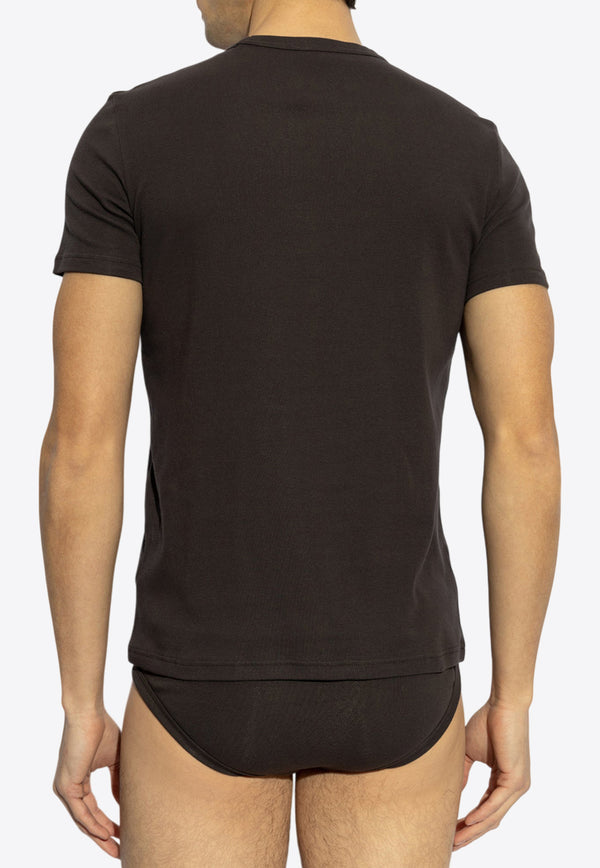 Tom Ford Solid Crewneck T-shirt Brown T4M081040 0-232