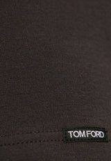 Tom Ford Solid Crewneck T-shirt Brown T4M081040 0-232