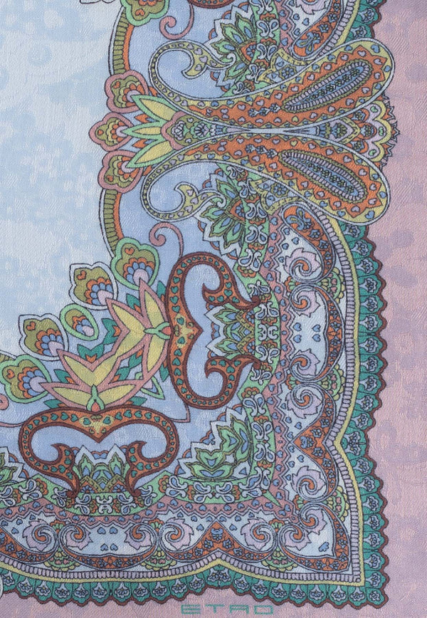 Etro Paisley Print Silk Scarf Multicolor WATA0005 AV587-X0874