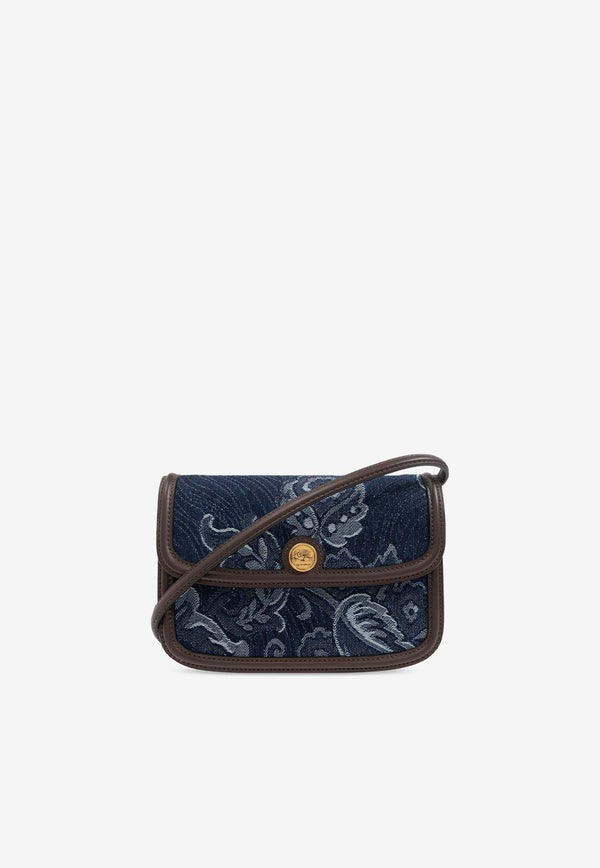 Etro Paisley Jacquard Shoulder Bag Navy WP1C0010 AQ113-S9090