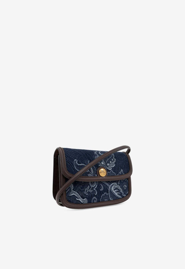 Etro Paisley Jacquard Shoulder Bag Navy WP1C0010 AQ113-S9090