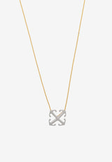 Off-White Arrow Pendant Necklace Gold OWOB13OS25 MET001-7672