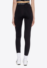 Off-White Logo Waistband Leggings Black OWVV003S25 JER001-1000