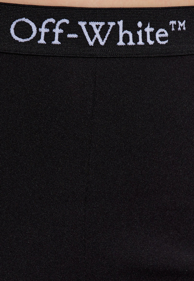 Off-White Logo Waistband Leggings Black OWVV003S25 JER001-1000