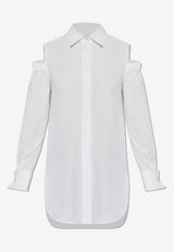 Max Mara Ragni Cold-Shoulder Shirt White RAGNI 2511191032-001