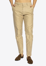 Tom Ford Straight-Leg Chino Pants Beige SHL014 FMC171S25-JB255