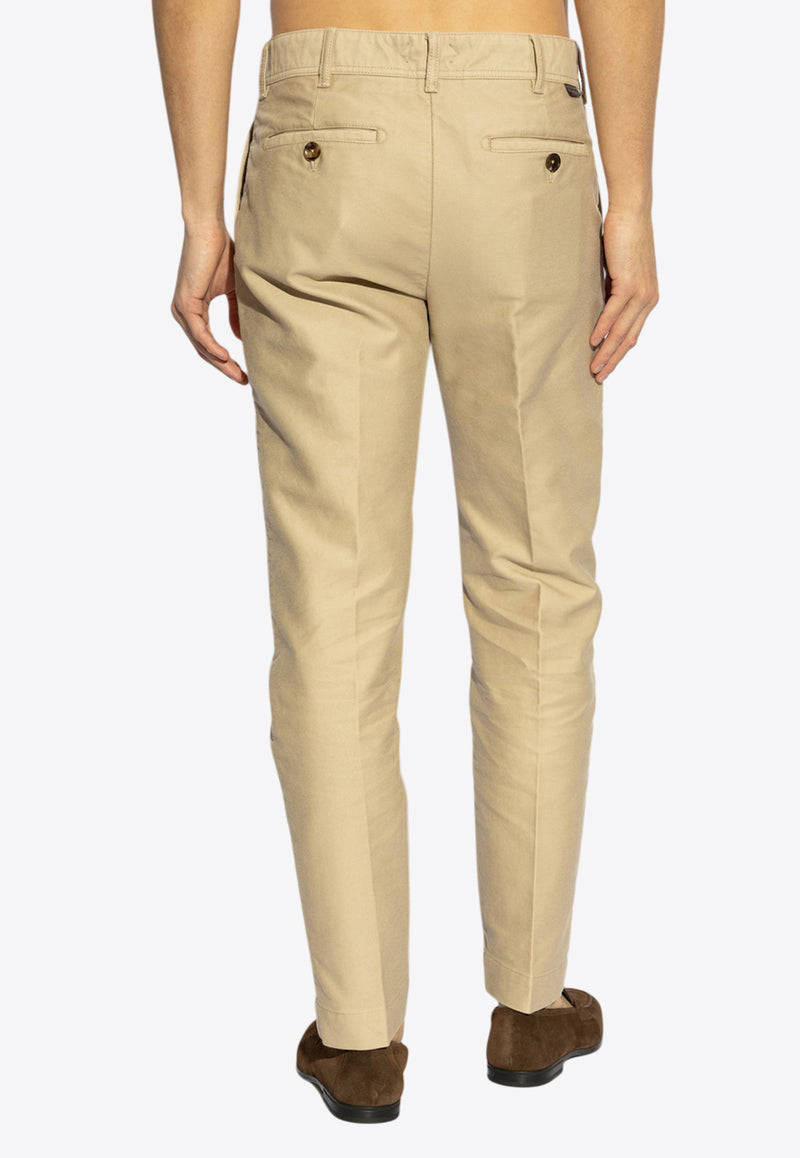 Tom Ford Straight-Leg Chino Pants Beige SHL014 FMC171S25-JB255