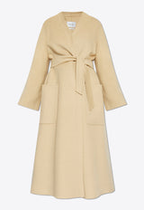 Max Mara Vezzoso Long Wool Coat Beige VEZZOSO 2511011071-002