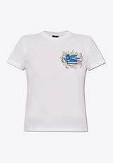 Etro Floral Pegaso T-shirt White WRMA0006 AK788-W0111