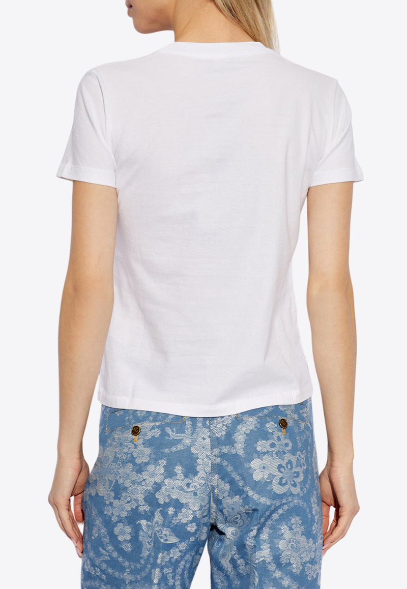 Etro Floral Pegaso T-shirt White WRMA0006 AK788-W0111