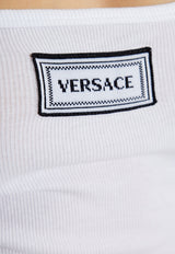 Versace Logo Tag Tank Top White 1018095 1A12908-1W010