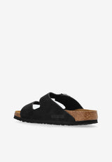 Birkenstock Arizona Double-Strap Leather Slides Black 1019035 0-BLACK