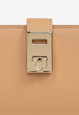 Salvatore Ferragamo Hug Continental Leather Wallet Camel 220522 CONTINENTAL 770847-LIGHT CAMEL