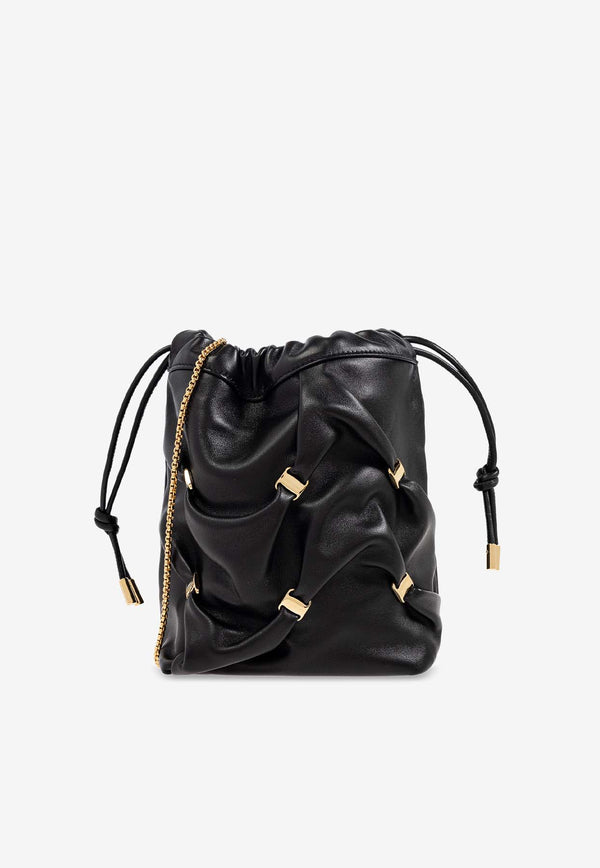 Salvatore Ferragamo Mini Bucket Bag with Vara Bows Black 220838 MINI BAG 780181-NERO