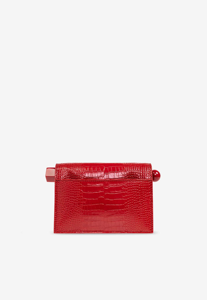 Jacquemus Le Petite Pochette Rond Clutch Red 241BA392 3238-470