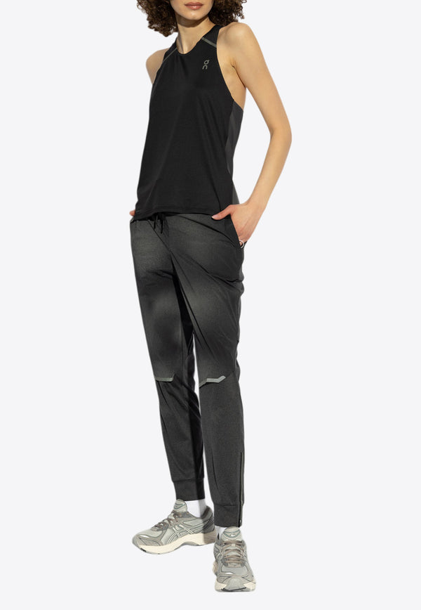 On Running Logo Print Track Pants Black 1WE3023 0-0553 BLACK