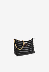 Salvatore Ferragamo Mini Wavy Quilted Leather Shoulder Bag Black 220821 MINI BAG 780254-NERO