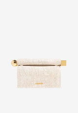 Jacquemus La Pochette Rond Clutch Bag Cream 233BA356 1731-1JK