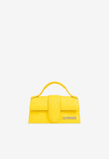 Jacquemus Le Bambino Ostrich-Embossed Leather Handbag Yellow 213BA006 3234-250